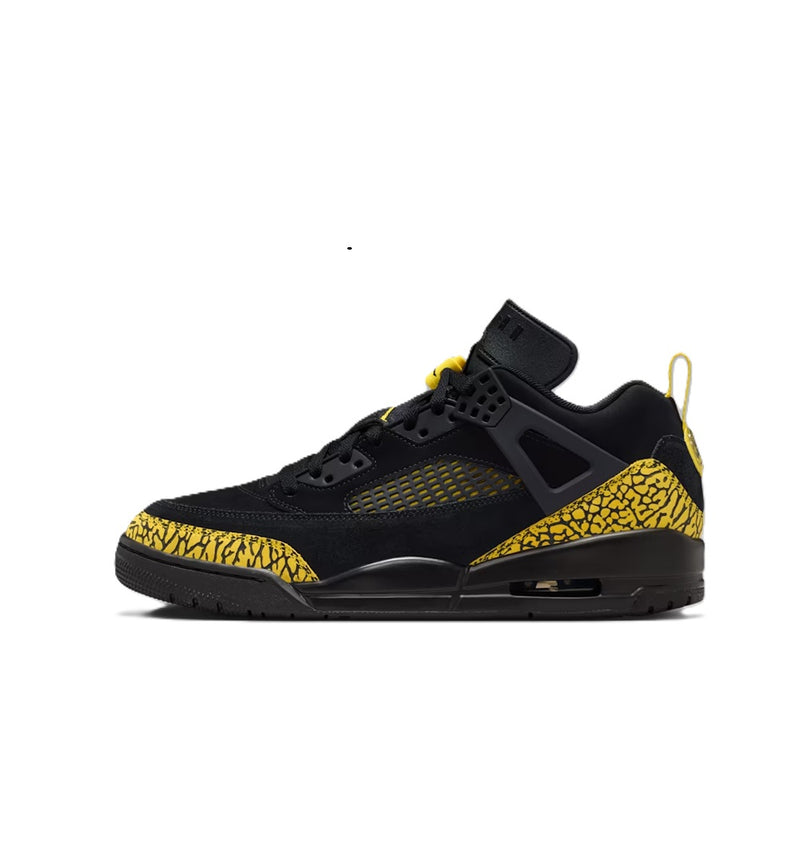 Men's Jordan Spizike Low Black/Black-Speed Yellow (IQ9368 010)