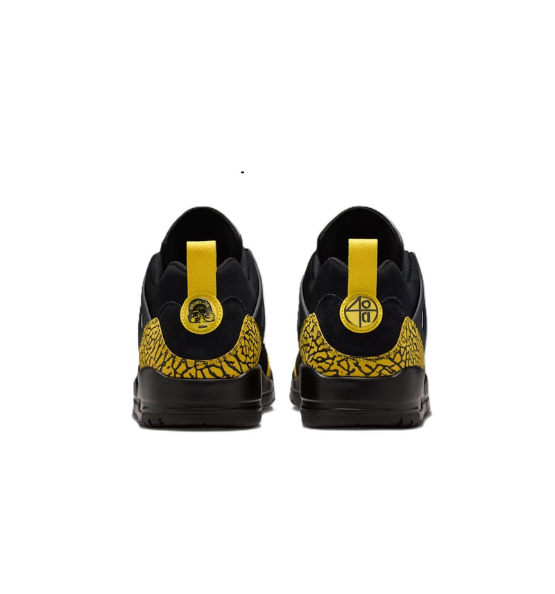 Men's Jordan Spizike Low Black/Black-Speed Yellow (IQ9368 010)