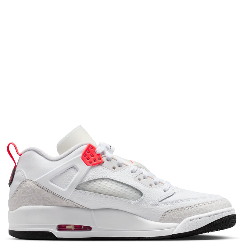 Men's Jordan Spizike Low White/Bright Crimson-Vast Grey (IQ0305 100)