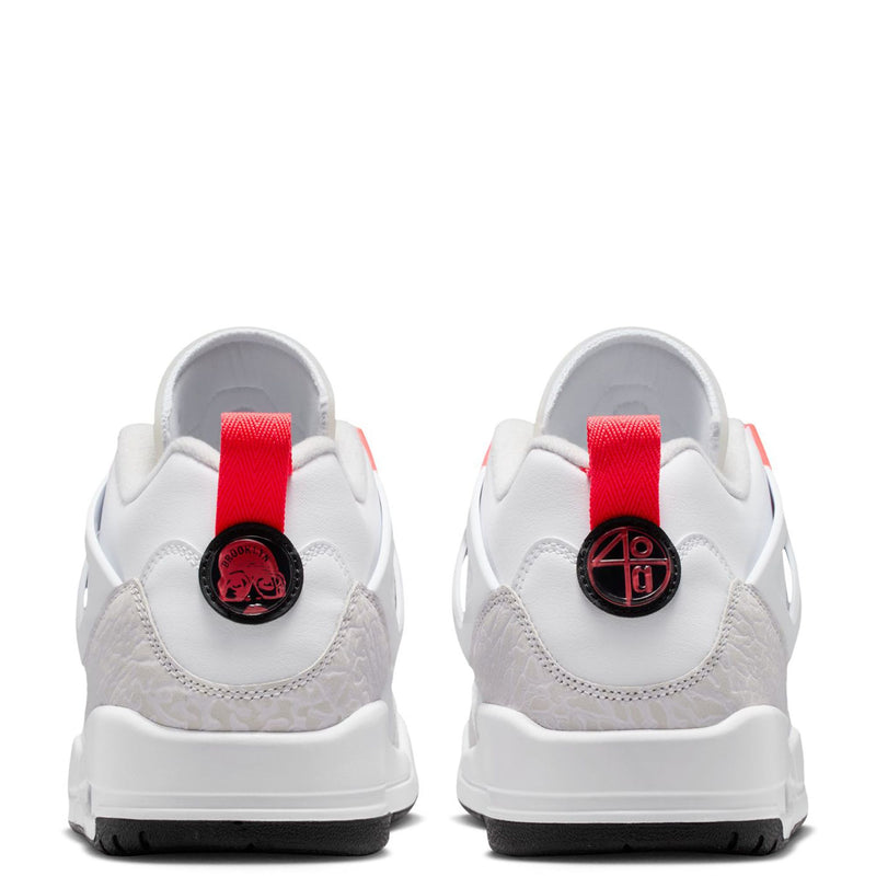 Men's Jordan Spizike Low White/Bright Crimson-Vast Grey (IQ0305 100)