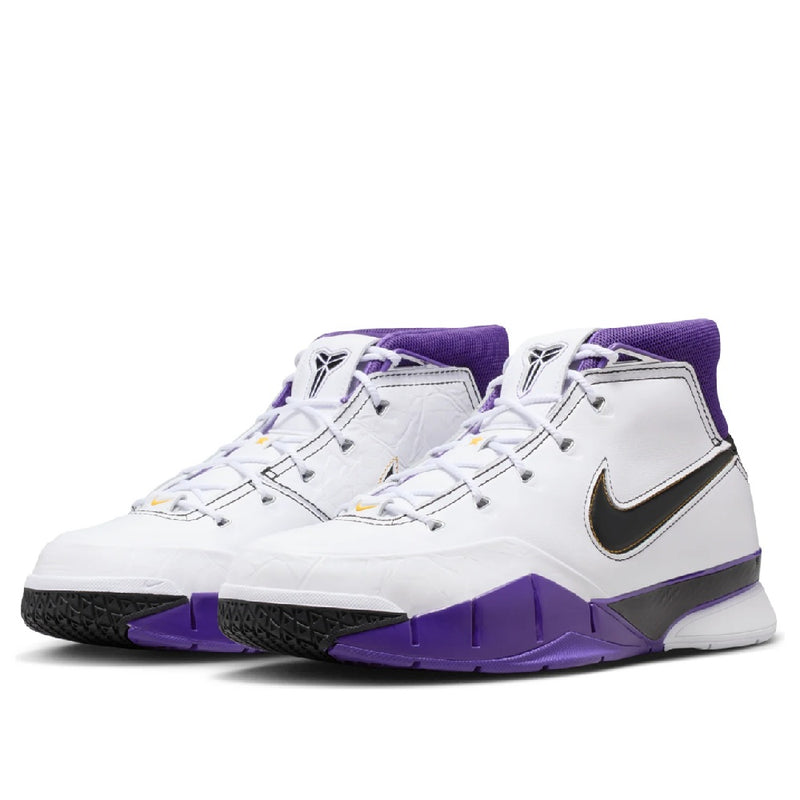 Men's Kobe 1 Protro '81 Points' White/Black-Court Purple (IM0542 100)