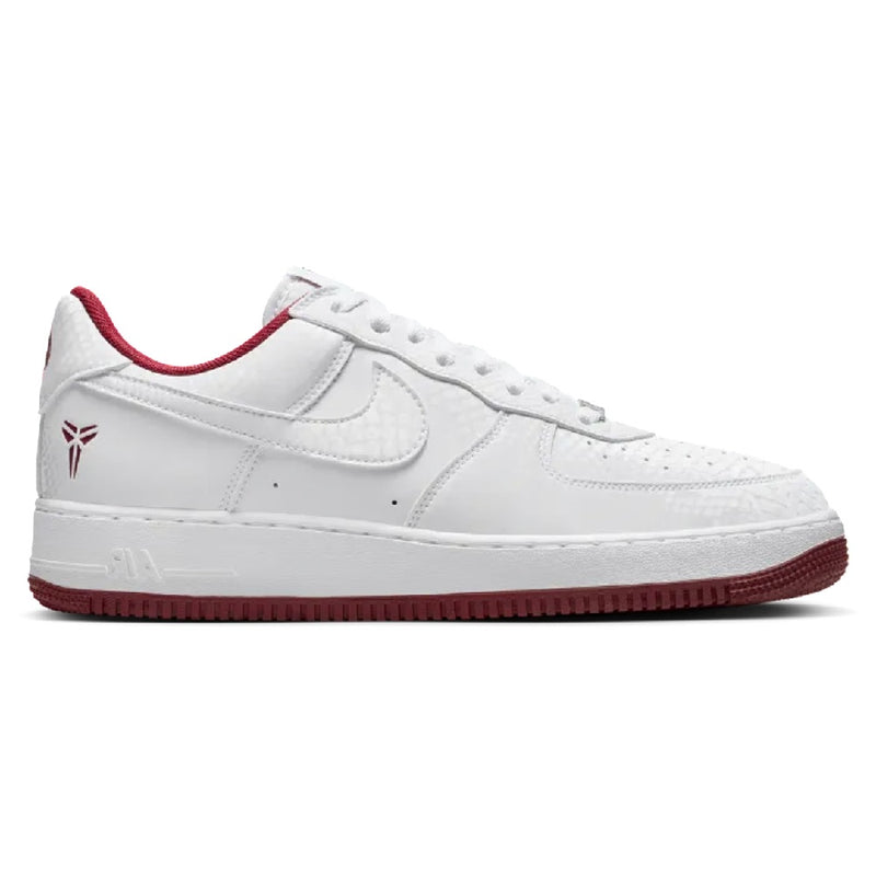 Men's Kobe Air Force 1 Low "Lower Merion" Wht/Team Red (IB0018 101)