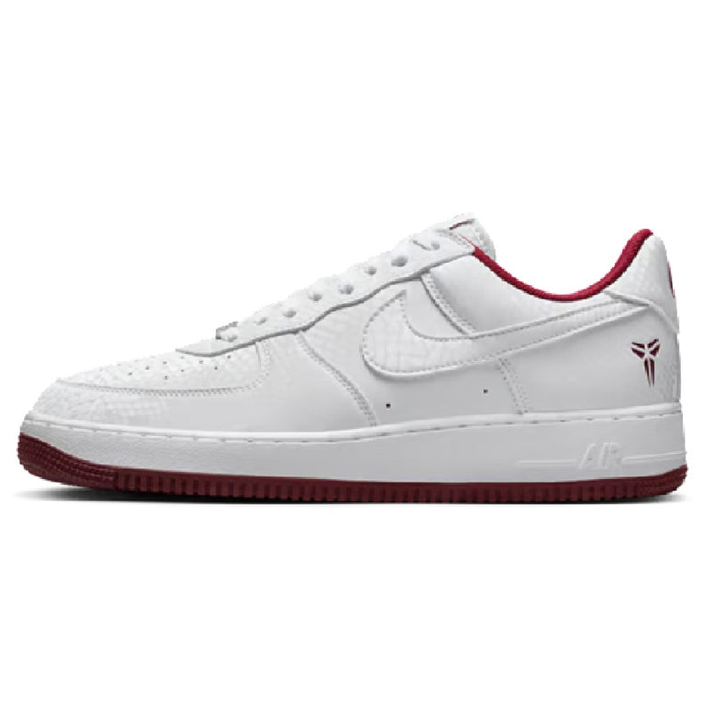 Men's Kobe Air Force 1 Low "Lower Merion" Wht/Team Red (IB0018 101)
