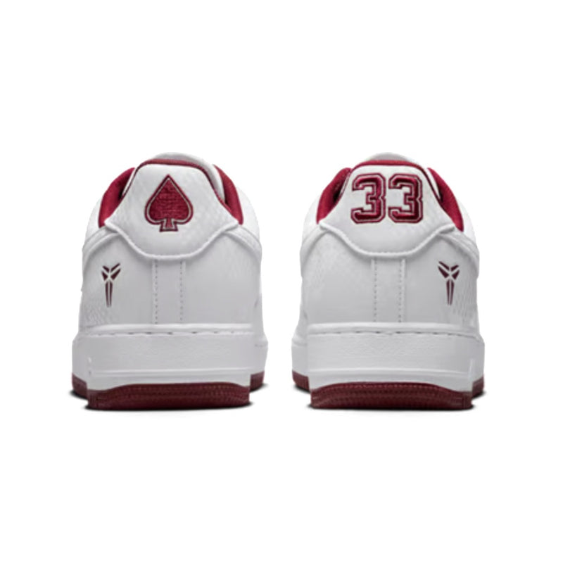 Men's Kobe Air Force 1 Low "Lower Merion" Wht/Team Red (IB0018 101)