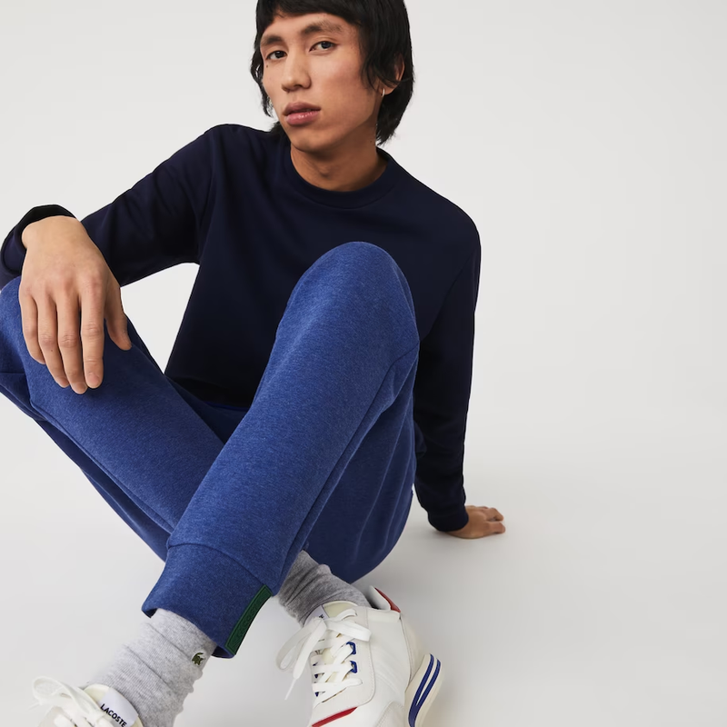 Men's Lacoste Bl Chine Slim Fit Heathered Cttn Blend Tracksuit Trousers
