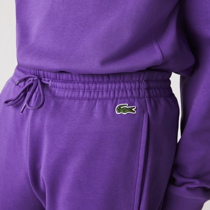 Men's Lacoste Lavender/Broom/Malachite Branded Clbk Fleece Jogging Pants