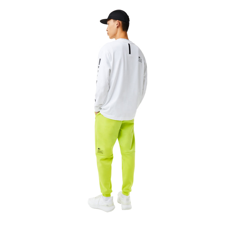 Men's Lacoste Yellow Reflective Print Joggers