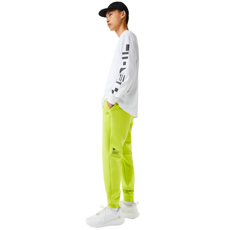 Men's Lacoste Yellow Reflective Print Joggers