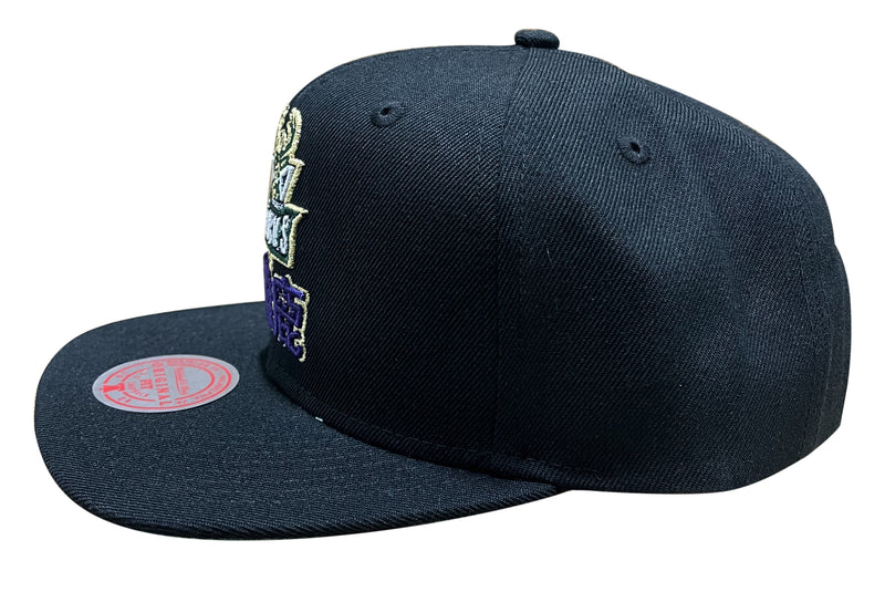 Men's Mitchell & Ness Black NBA Milwaukee Bucks Water Tiger HWC Snapback - OSFA