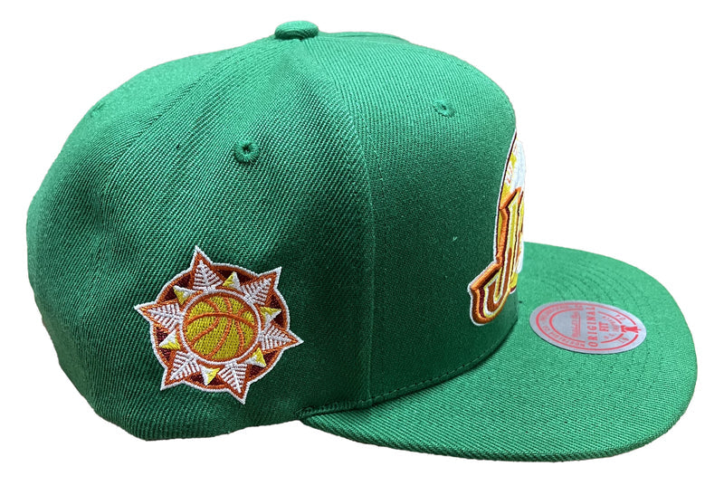 Men's Mitchell & Ness Green NBA Utah Jazz Like Mike HWC Snapback - OSFA