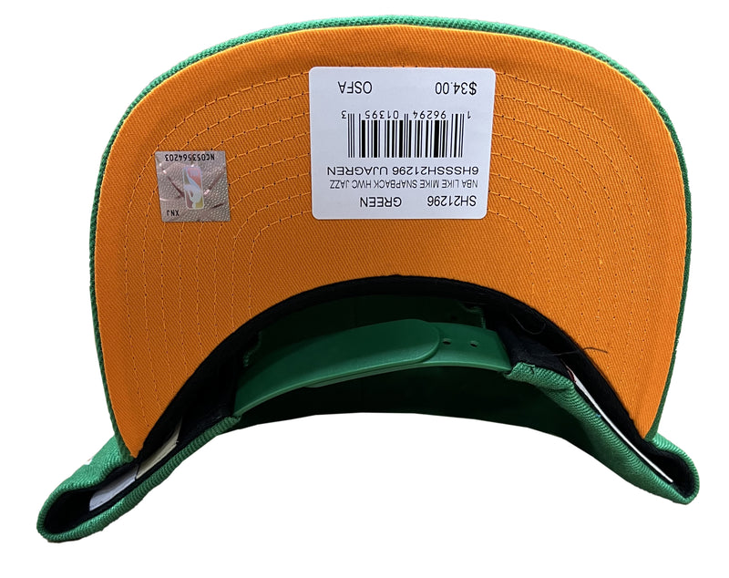 Men's Mitchell & Ness Green NBA Utah Jazz Like Mike HWC Snapback - OSFA