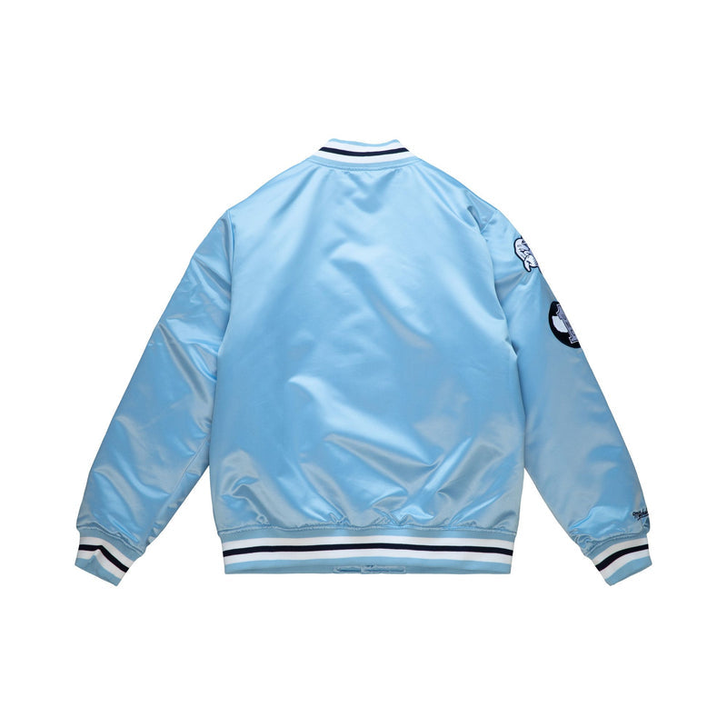 Men's Mitchell & Ness Light Blue NCAA UNC Champ City Heavyweight Jacket