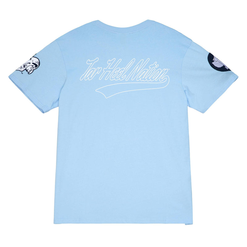 Men's Mitchell & Ness Light Blue UNC NCAA Champ City T-Shirt
