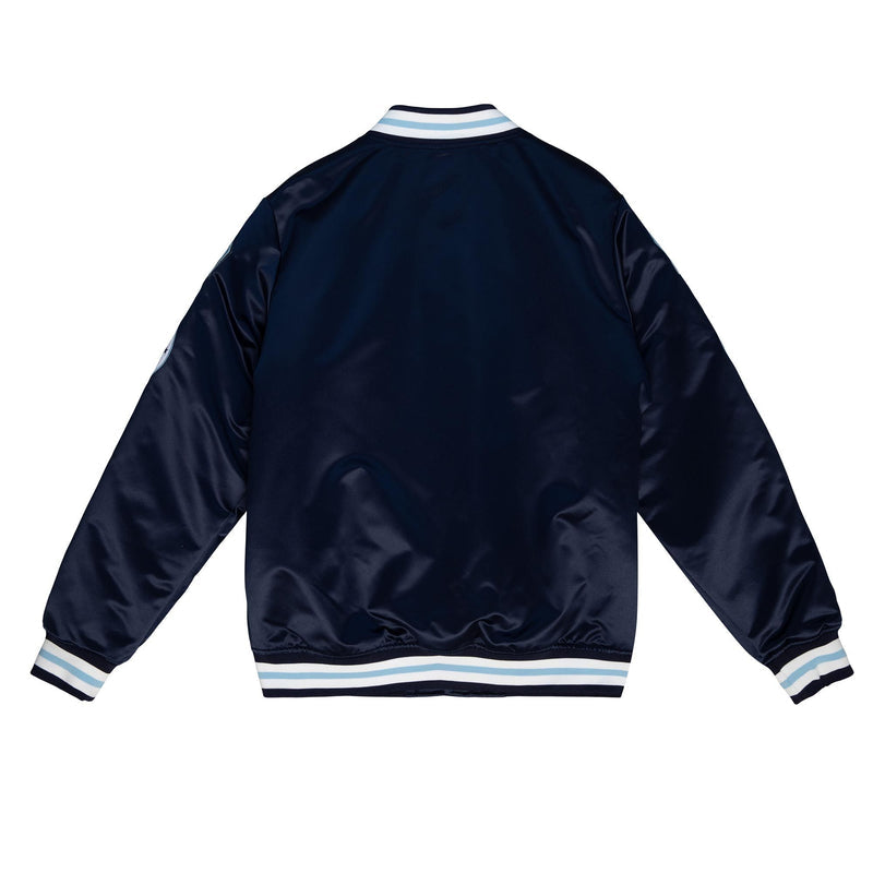 Men's Mitchell & Ness Navy Blue NCAA UNC Champ City Heavyweight Jacket