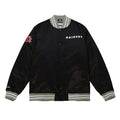 Men's Mitchell & Ness NFL Oakland Raiders Black Heavyweight Satin Jacket