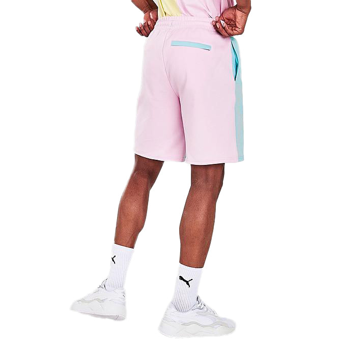 Men's Puma Angel Blu/Cloud Pnk/Yellow Classics Pintuck Shorts (533062 49)