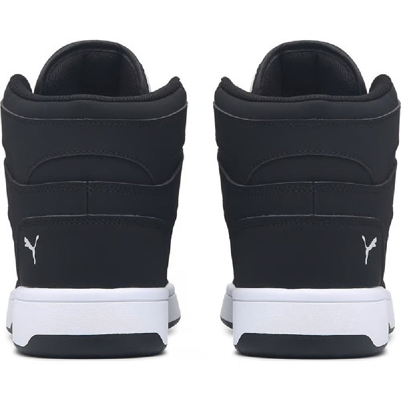 Men's Puma Rebound Layup Nubuck Cool Light Grey-Black-White (381277 07)