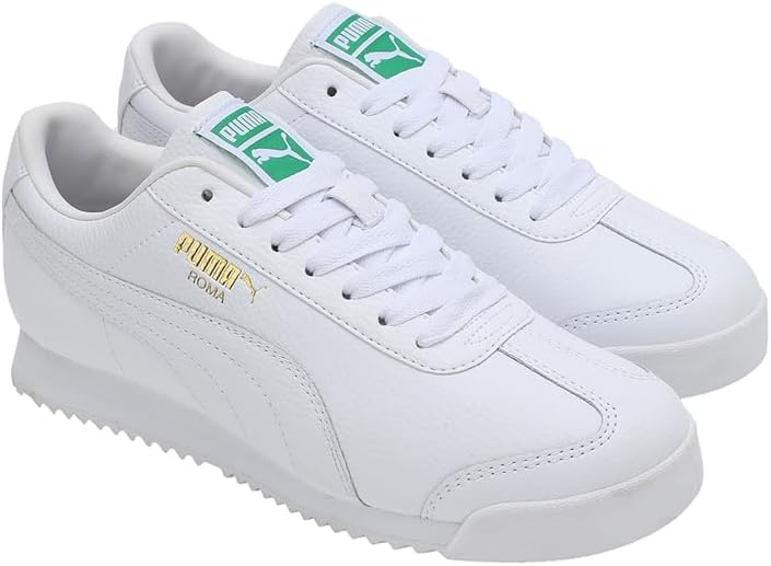 Men's Puma Roma Standard Puma White-Archive Green (396808 03)