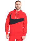 Men's Red/Black Sportswear Swoosh Tech Fleece Pullover Hoodie