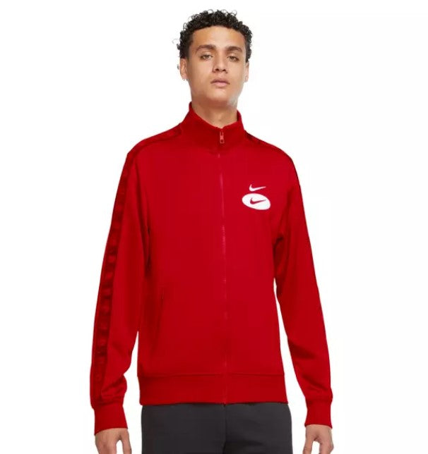 Men's Red Sportswear Swoosh League Logo Track Jacket (DM5473 657)
