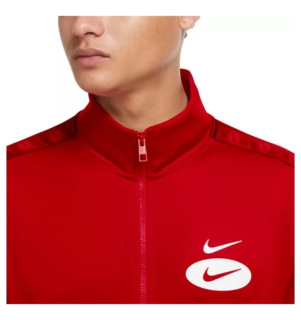 Men's Red Sportswear Swoosh League Logo Track Jacket (DM5473 657)