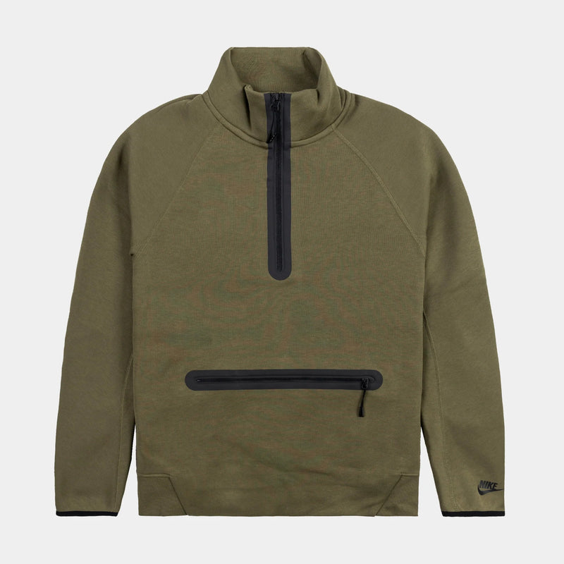 Men's Sportswear Olive/Black Tech Fleece Half Zip Sweatshirt
