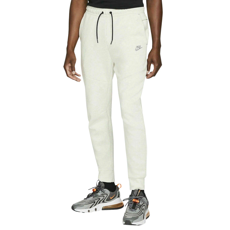 Men's White/Heather Tech Fleece Joggers