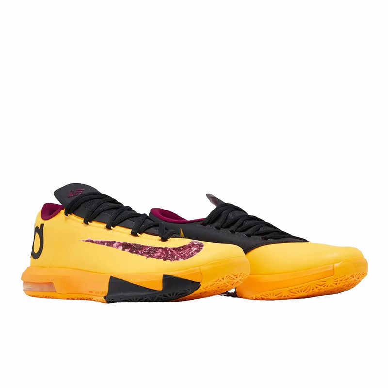 Nike Men's Zoom KD 6 "Peanut Butter & Jelly" (Laser Orange/Raspberry Red-Black) - August Shop