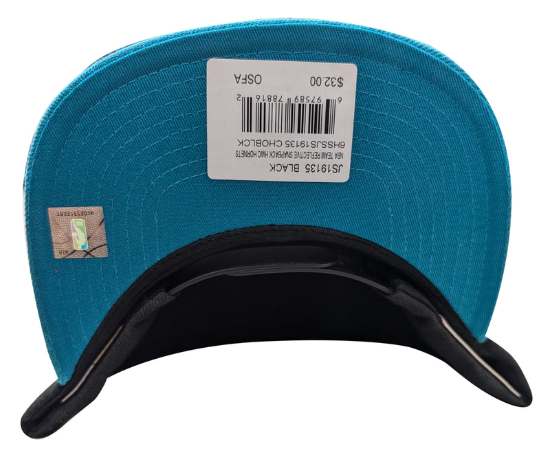 Mitchell & Ness Bk/Tl NBA HWC Charlotte Hornets Team Reflective Snapback - OSFA