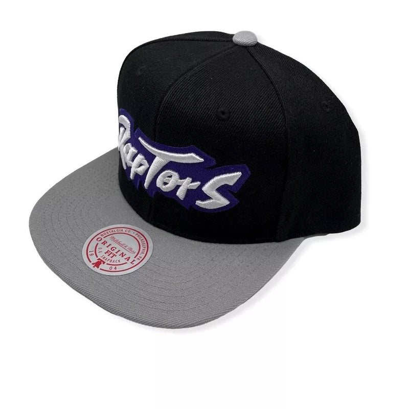 Mitchell & Ness Black/Gray NBA Toronto Raptors HWC Core Basic Snapback - OSFA