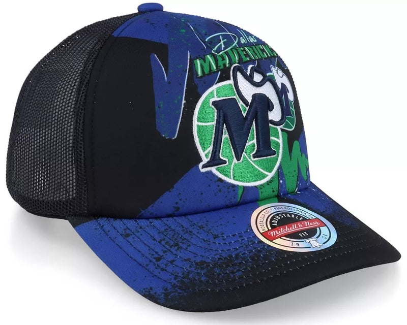 Mitchell & Ness Black NBA Dallas Mavericks Hyper Trucker HWC Snapback - OSFA