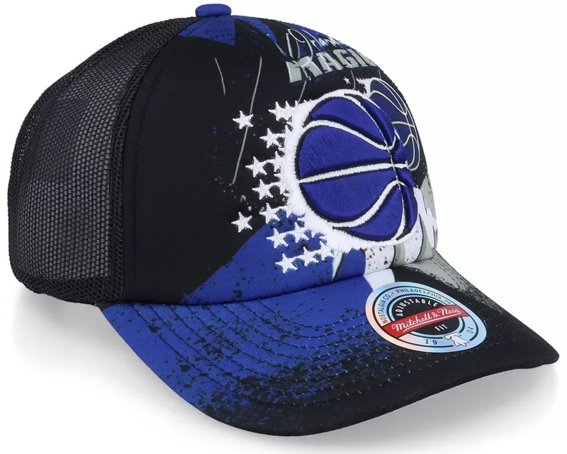 Mitchell & Ness Black NBA Orlando Magic Hyper Trucker HWC Snapback - OSFA