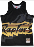Mitchell & Ness Blk NBA Toronto Raptors Big Face 4.0 Fashion Tank Jersey