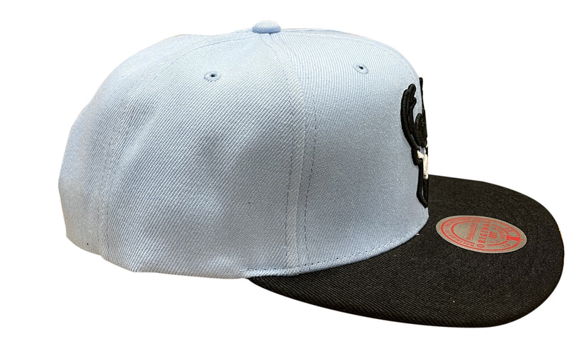 Mitchell & Ness Light Bl/Bk NBA Milwaukee Bucks Uni Away 2 Tone Snapback - OSFA