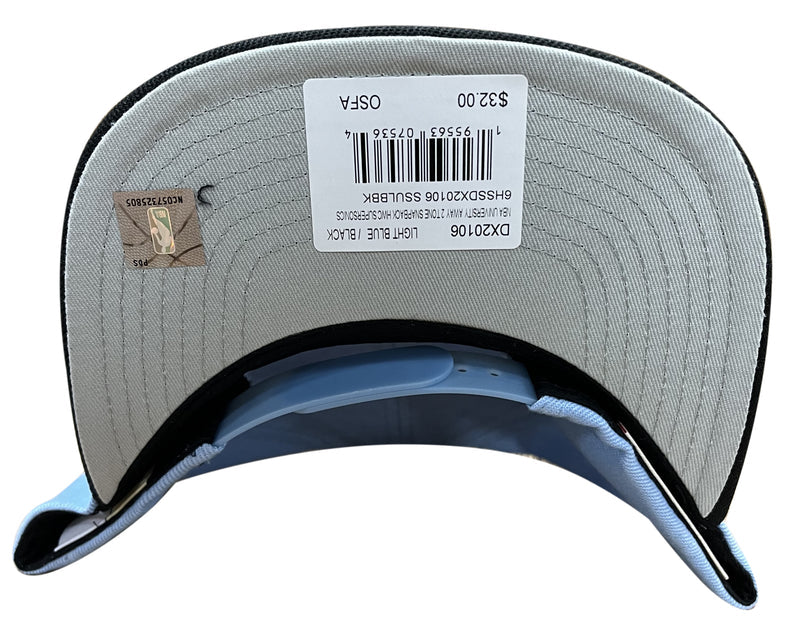 Mitchell & Ness Light Blue NBA Seattle Supersonics Uni Away 2 Tone HWC Snapback - OSFA