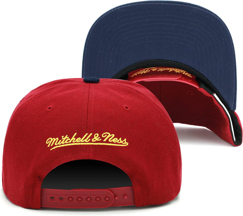 Mitchell & Ness Maroon/Navy Blue NBA Denver Nuggets Core Basic Snapback - OSFA