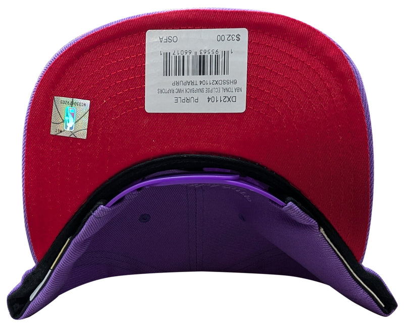 Mitchell & Ness NBA Purple Toronto Raptors Tonal Eclipse HWC Snapback - OSFA