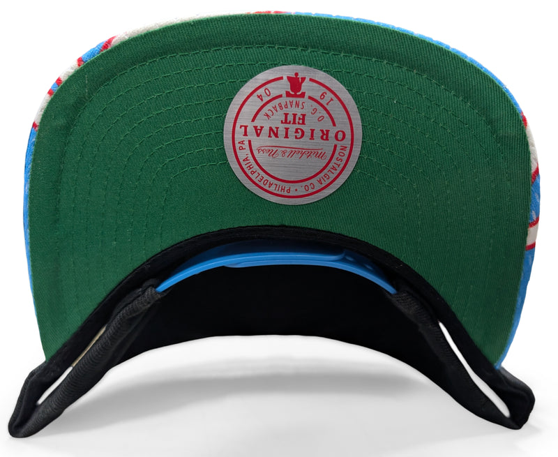 Mitchell & Ness NBA Sacramento Kings Blk/Lght Blue Snapshot HWC Snapback - OSFA