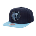 Mitchell & Ness Nvy/Lt Bl NBA Memphis Grizzlies Team 2 Tone 2.0 Snapback - OSFA