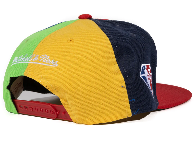 Mitchell & Ness Red/Multi NBA Atlanta Hawks What The? Snapback - OSFA