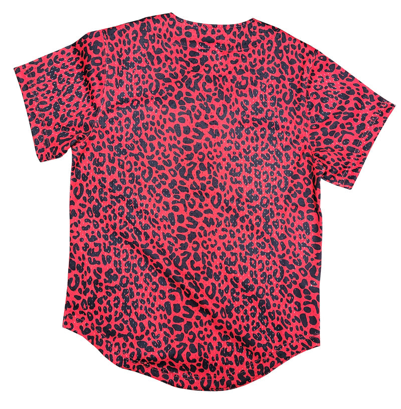 Mitchell & Ness Red NBA Chicago Bulls Wild Life Mesh Jersey
