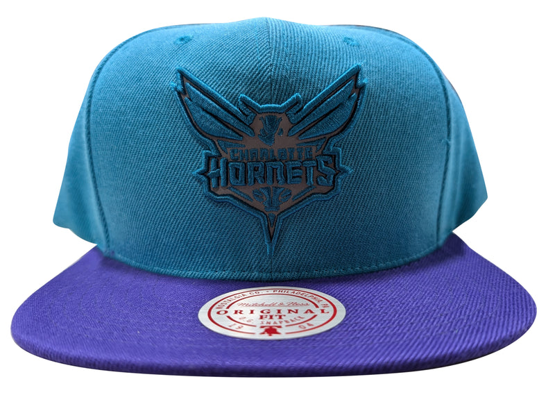 Mitchell & Ness Teal/Prpl NBA Charlotte Hornets Team Reflective Snapback - OSFA
