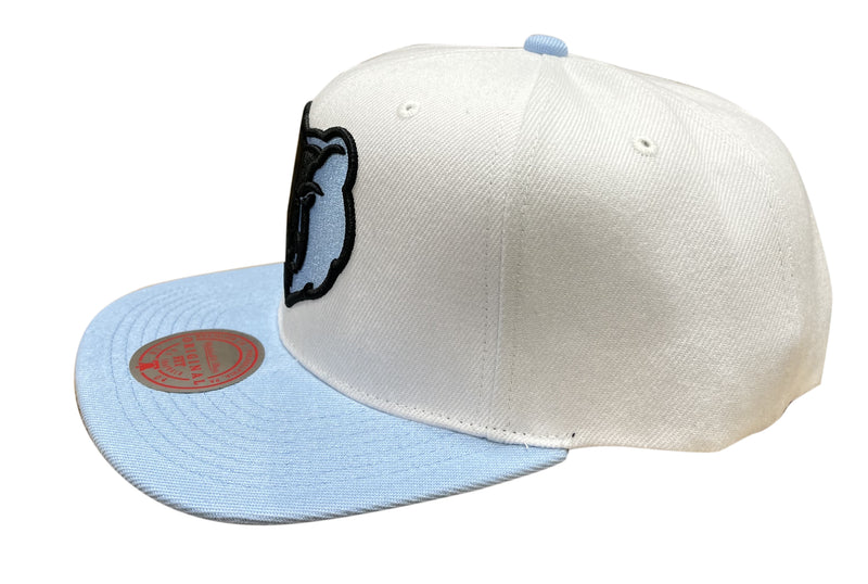Mitchell & Ness Wt/Lt Blu NBA Memphis Grizzlies Uni Home 2 Tone Snapback - OSFA
