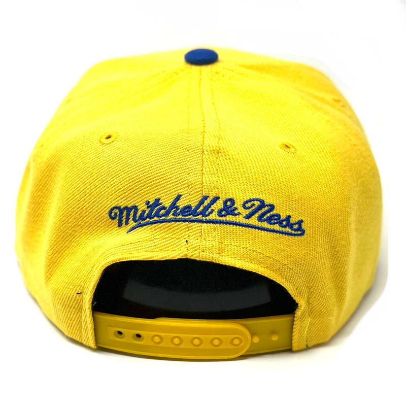 Mitchell & Ness Yellow/Blue NBA Denver Nuggets Core Basic Snapback - OSFA