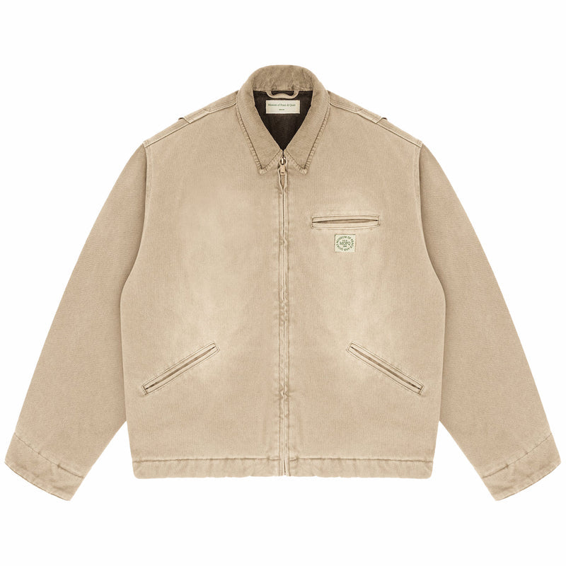 Museum of Peace & Quiet Utility Canvas Jacket (Tan) - August Shop