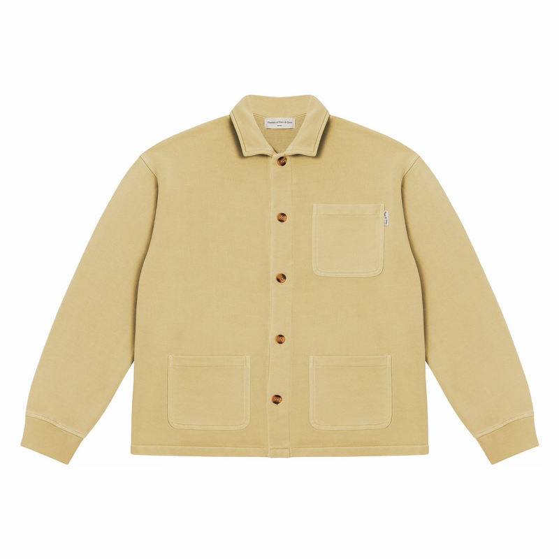 Museum Of Peace & Quiet Wordmark Chore Coat (Tan) - August Shop