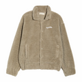 Museum of Peace & Quiet Wordmark Sherpa Work Jacket (Taupe) - August Shop