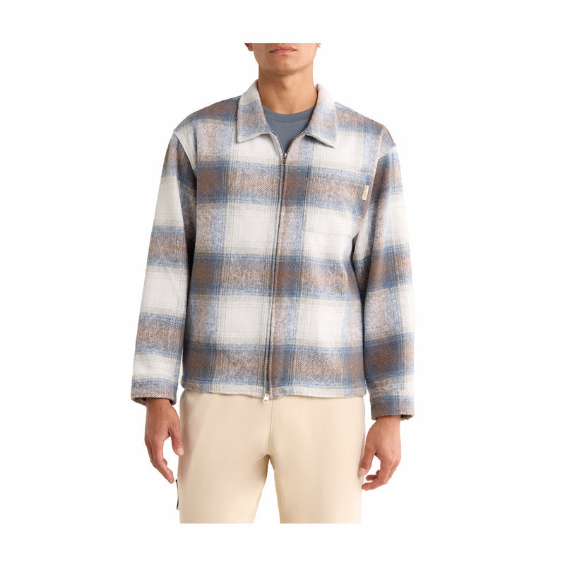 Museum Of Peace & Quiet Wordmark Zip Shirt (Slate) - August Shop