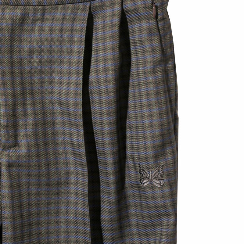 Needles W.U. Poly Tucked Side Tab Trouser (Glen Plaid) - August Shop