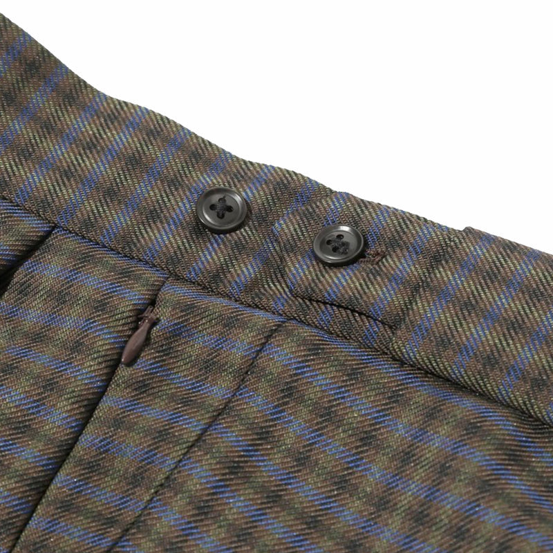 Needles W.U. Poly Tucked Side Tab Trouser (Glen Plaid) - August Shop